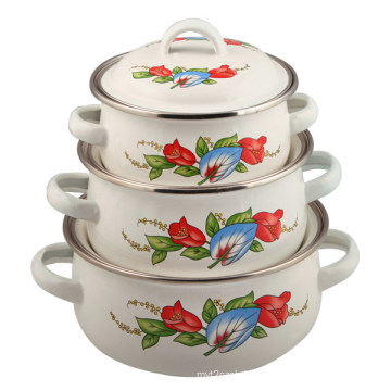 3PCS Set Mini Enamle Casserole Set